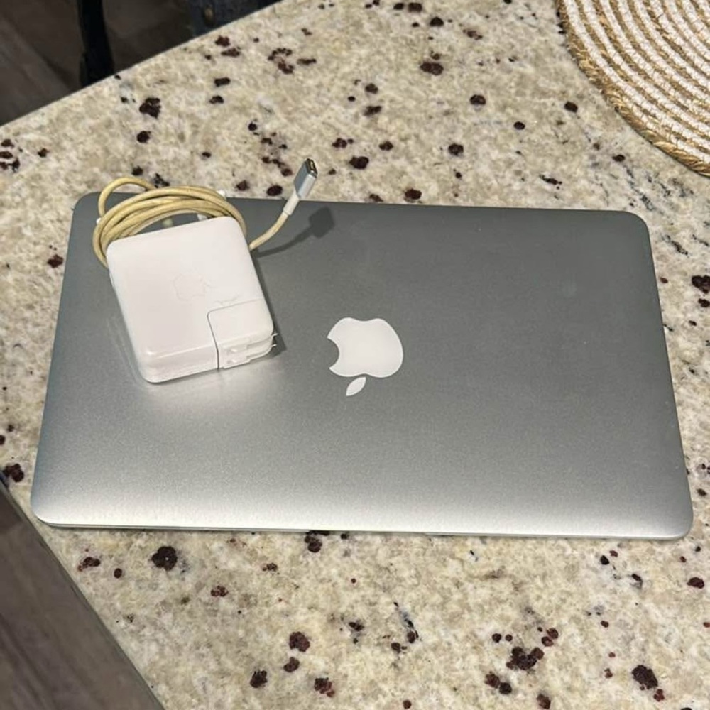 Apple Silver MacBook with Charger